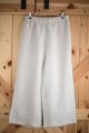 Lniane spodnie typu culotte