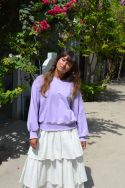 Bluza oversize fiołkowa