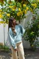 Bluza oversize pastelowa szałwia